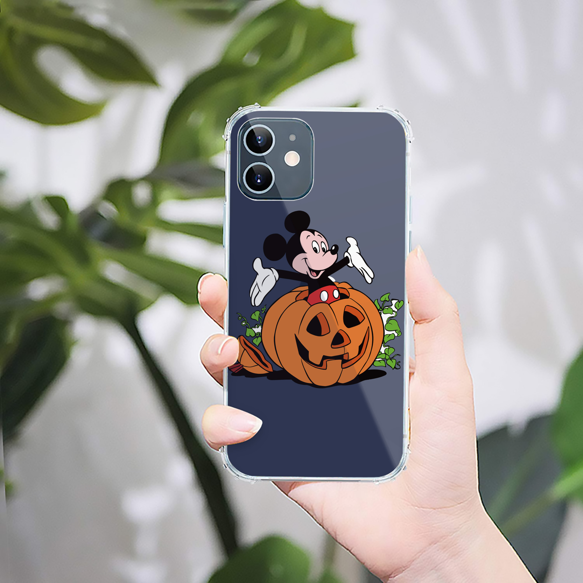 ミッキーマウス Mickey Mouse 【iPhone 12シリーズ対応】透明スマホケース（クリアソフトケース）